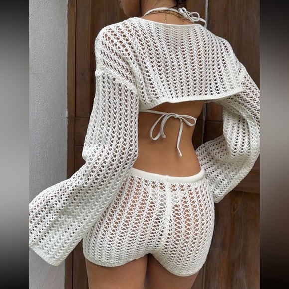 𝐒𝐇𝐄𝐈𝐍 𝟐 𝐏𝐂𝐒/ 𝐒𝐄𝐓 𝐊𝐍𝐈𝐓𝐓𝐄𝐃 𝐋𝐎𝐍𝐆 𝐒𝐋𝐄𝐄𝐕𝐄 & 𝐁𝐎𝐓𝐓𝐎𝐌 - Picture 2 of 4